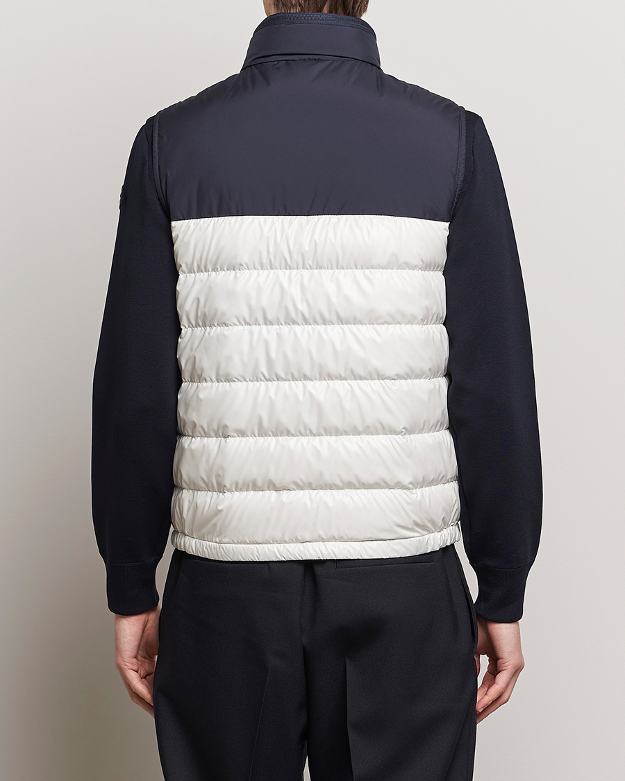 Herre | Jakker | Moncler | Cerces Down Vest Off White/Navy