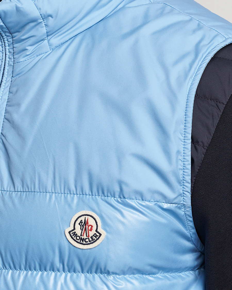 Herre | Jakker | Moncler | Cerces Down Vest Light Blue