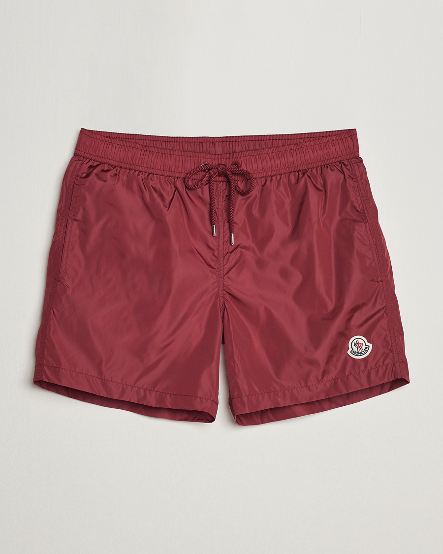 Herre | Badebukser | Moncler | Nylon Swim Shorts Burgundy