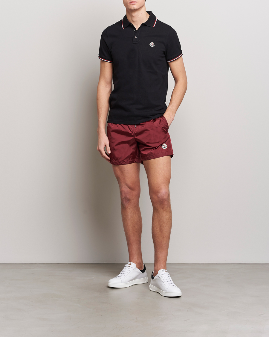 Herre | Badebukser | Moncler | Nylon Swim Shorts Burgundy