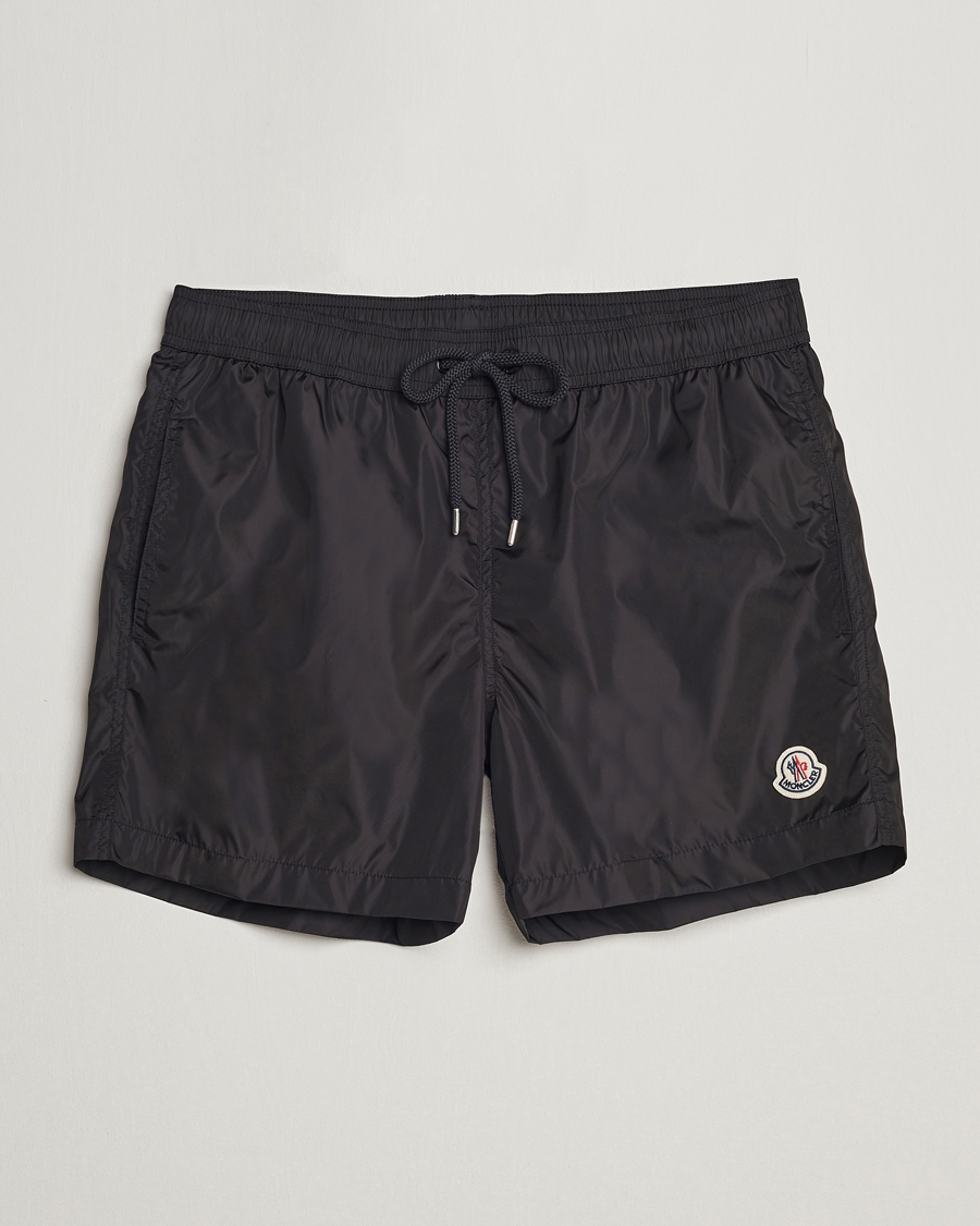 Herre | Moncler Nylon Swim Shorts Black | Moncler | Nylon Swim Shorts Black