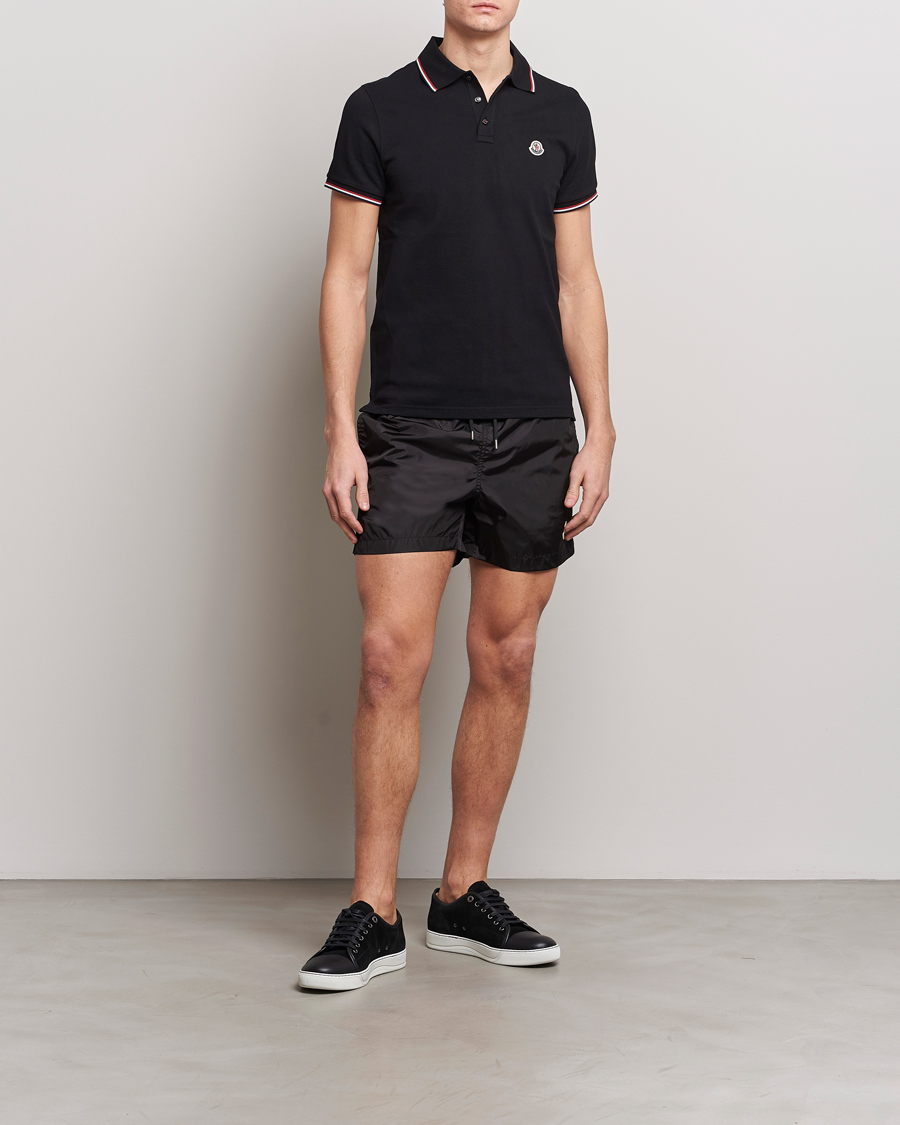 Herre | Moncler Nylon Swim Shorts Black | Moncler | Nylon Swim Shorts Black