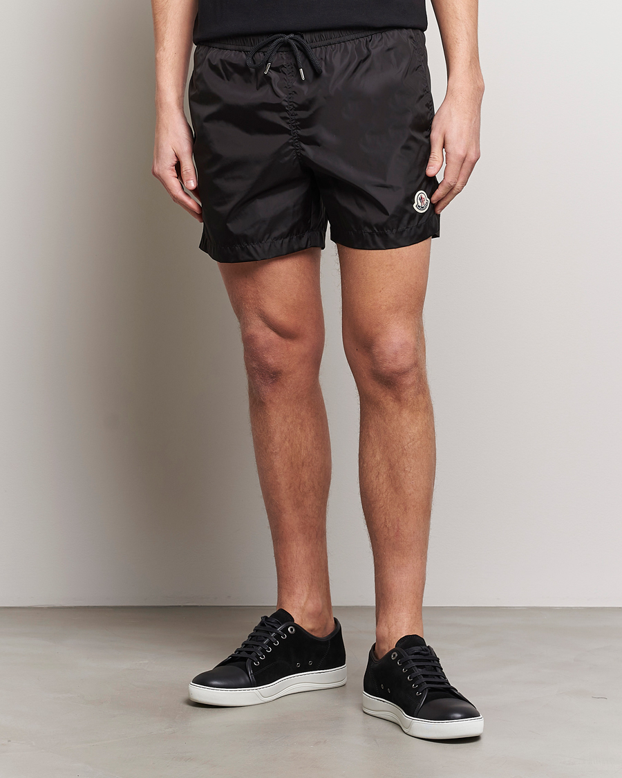 Herre | Moncler Nylon Swim Shorts Black | Moncler | Nylon Swim Shorts Black