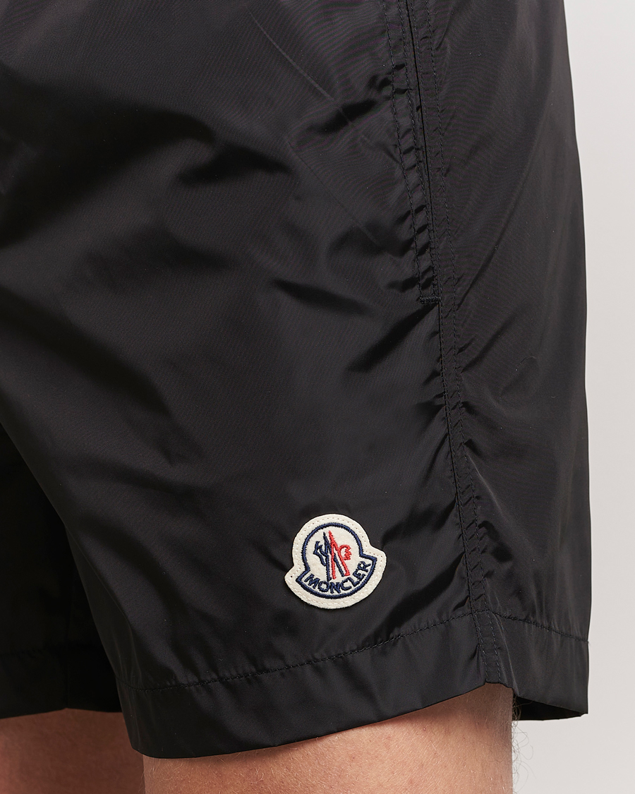 Herre | Moncler Nylon Swim Shorts Black | Moncler | Nylon Swim Shorts Black
