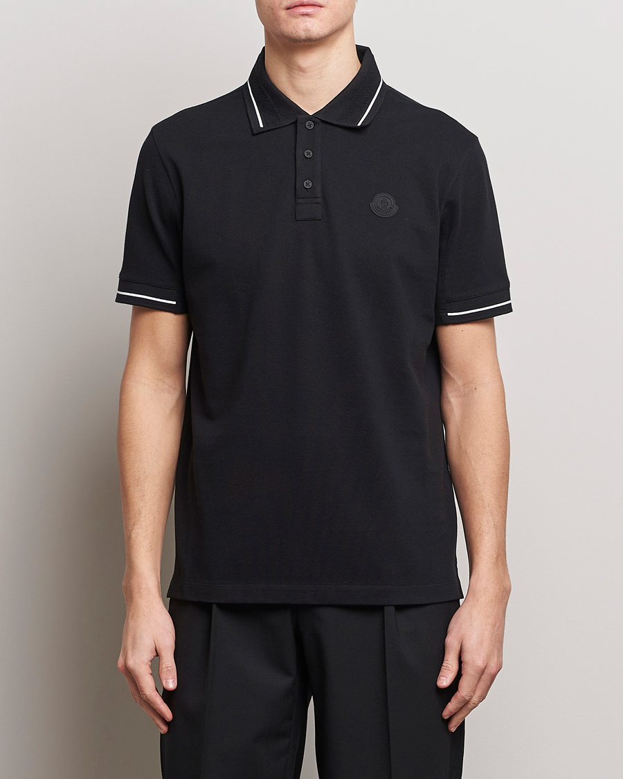 Herre | Polotrøjer | Moncler | Tonal Logo Polo Black