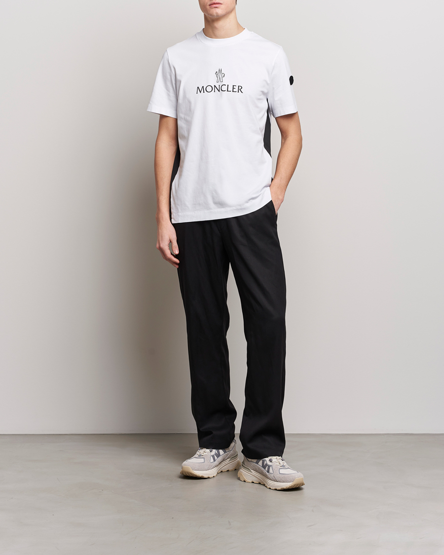 Herre | T-Shirts | Moncler | Reflective Logo T-Shirt White