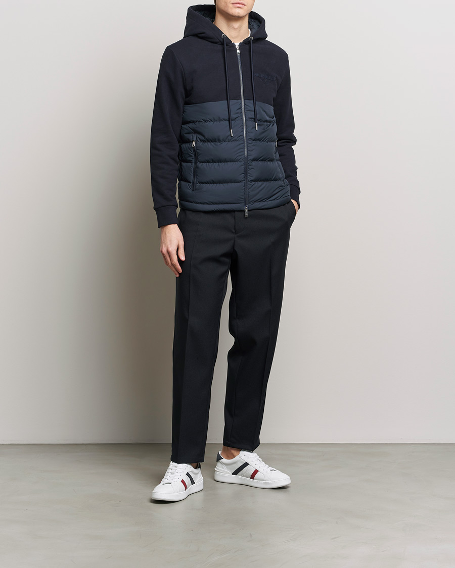 Herre | Jakker | Moncler | Down Panel Cardigan Jacket Navy