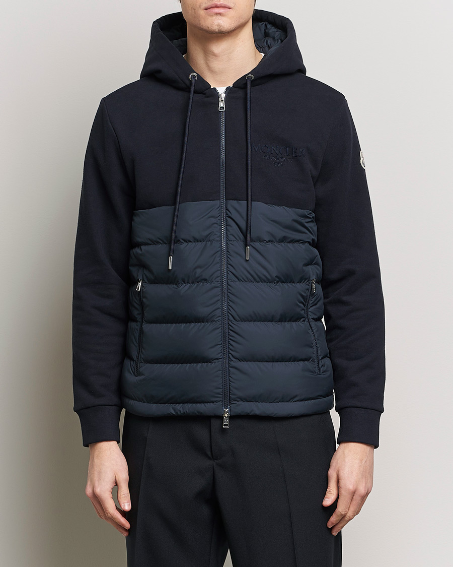 Herre | Moderne jakker | Moncler | Down Panel Cardigan Jacket Navy