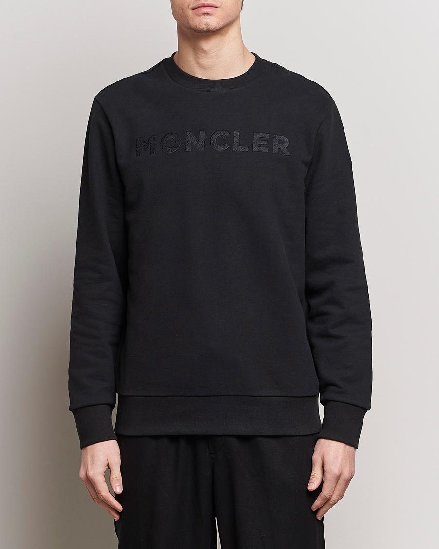 Herre | Trøjer | Moncler | Simple Logo Sweatshirt Black