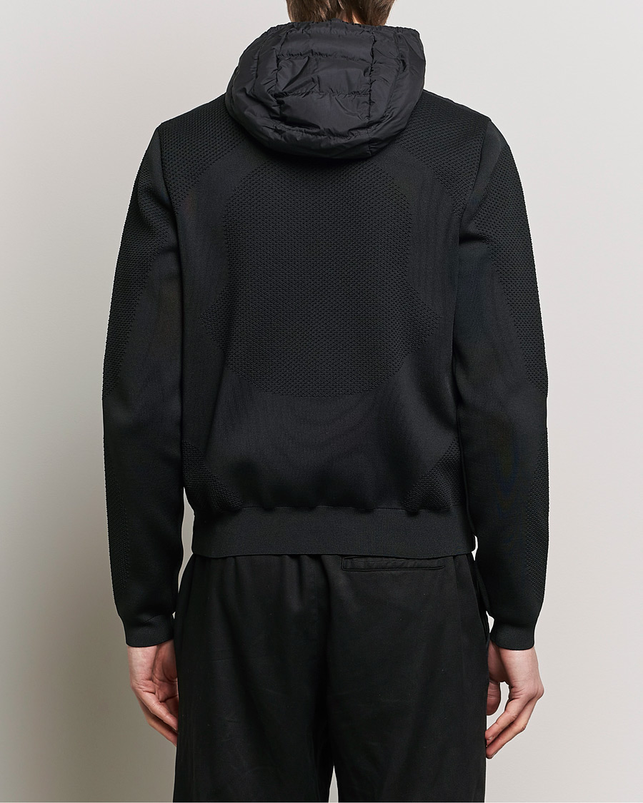 Herre | Trøjer | Moncler | Hooded Hybrid Zip Cardigan Black