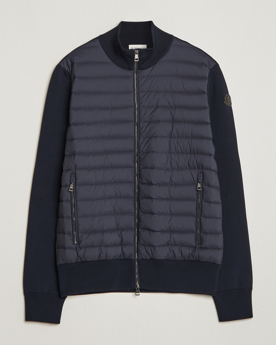 Herre | Trøjer | Moncler | Light Hybrid Zip Jacket Navy