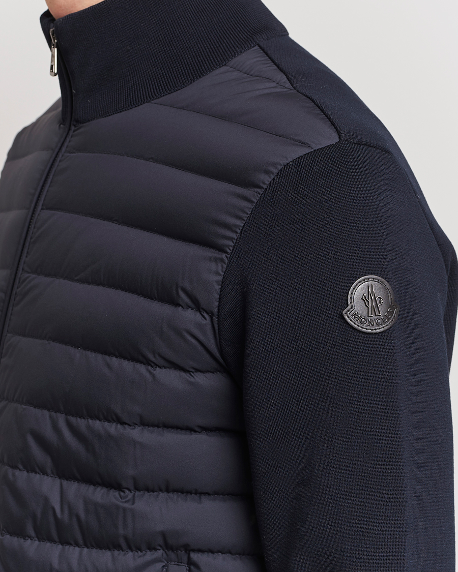 Herre | Trøjer | Moncler | Light Hybrid Zip Jacket Navy