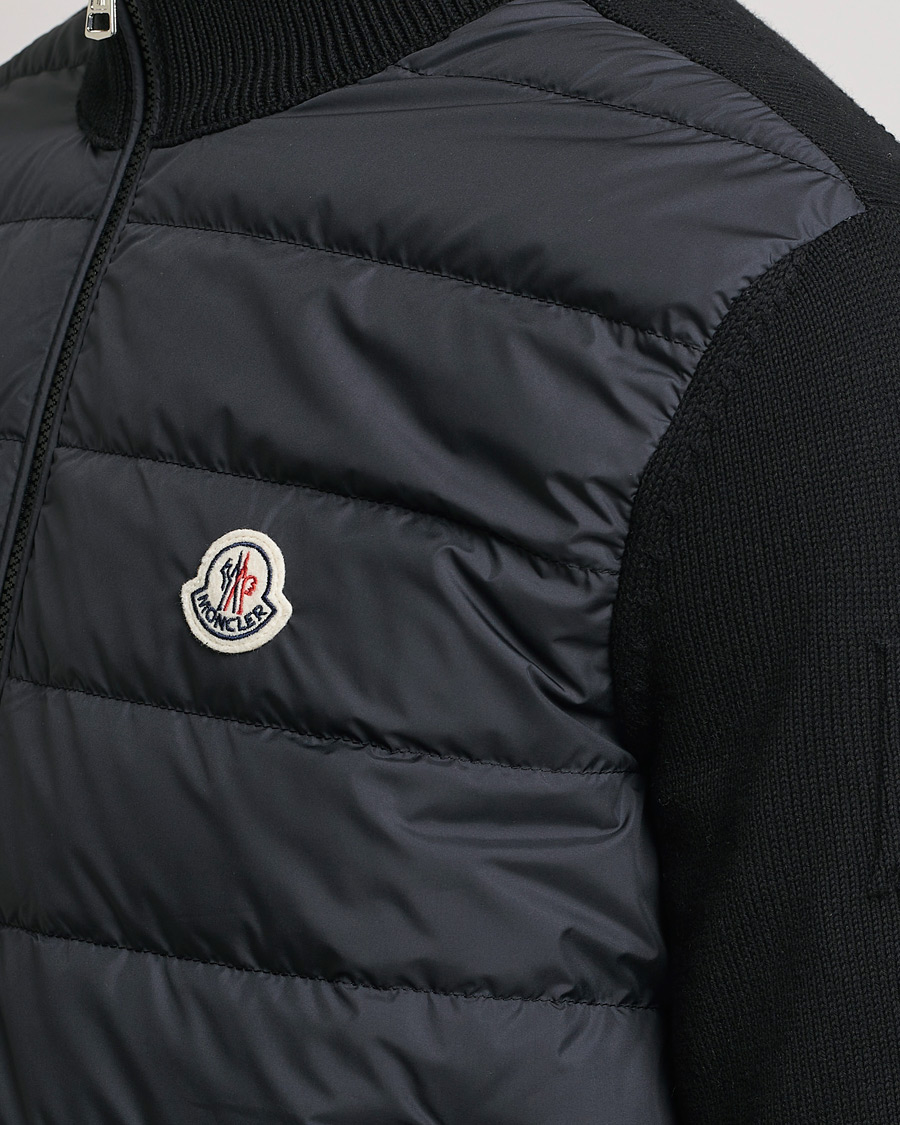 Herre | Trøjer | Moncler | Hybrid Zip Cardigan Black