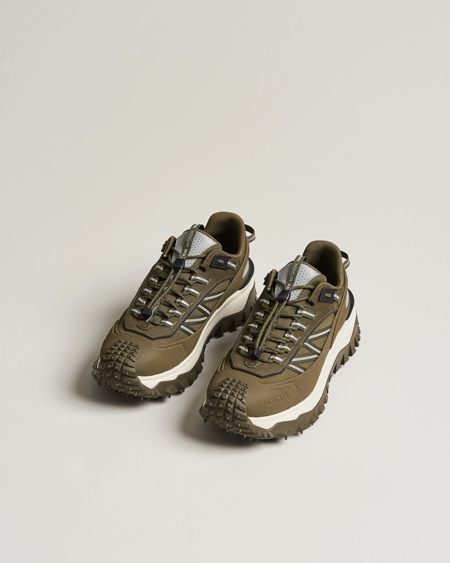 Herre | Sko i ruskind | Moncler | Trailgrip Low Sneakers Military Green