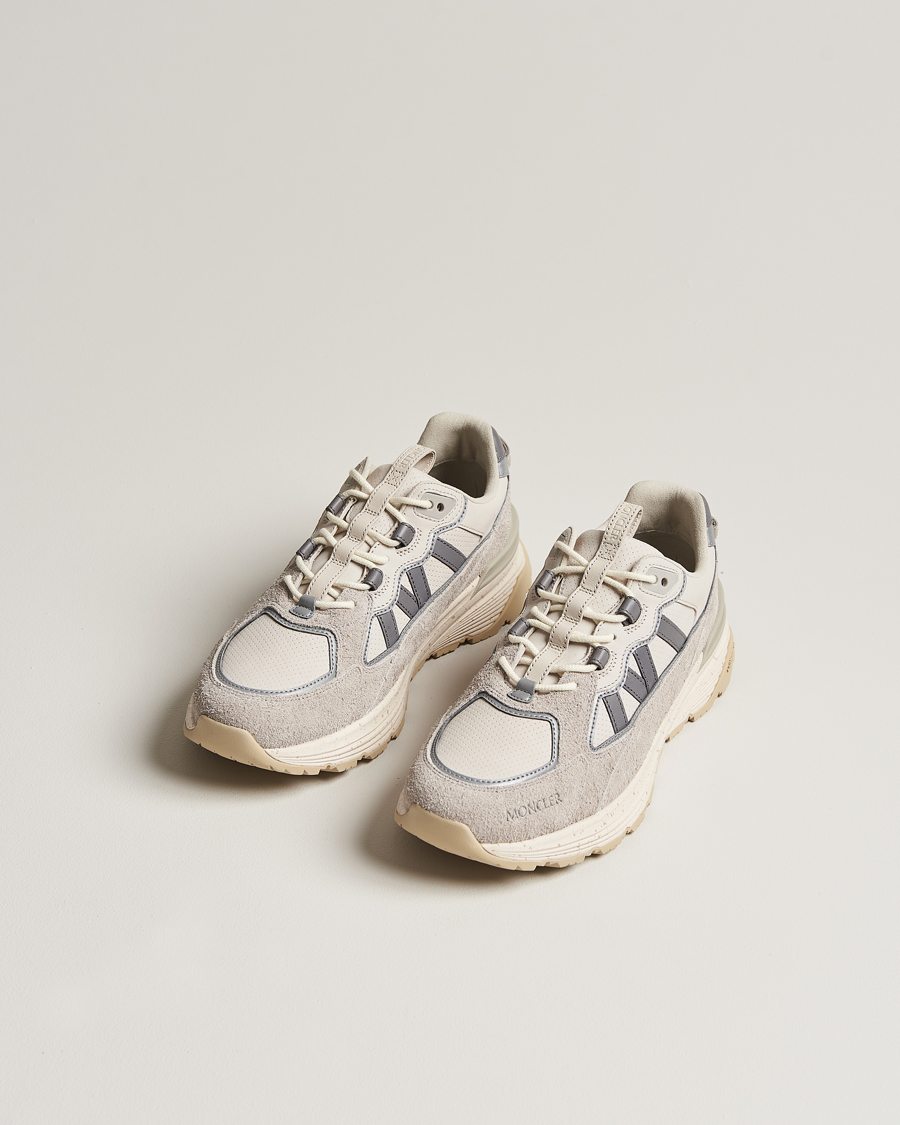 Herre | Sko i ruskind | Moncler | Lite Runner Sneakers Light Grey