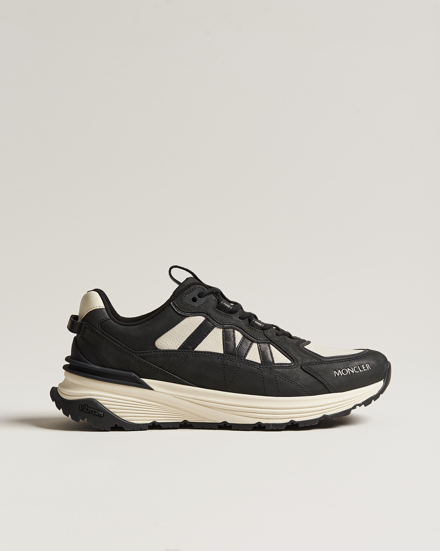 Herre | Moncler Lite Runner Sneakers Black/White | Moncler | Lite Runner Sneakers Black/White