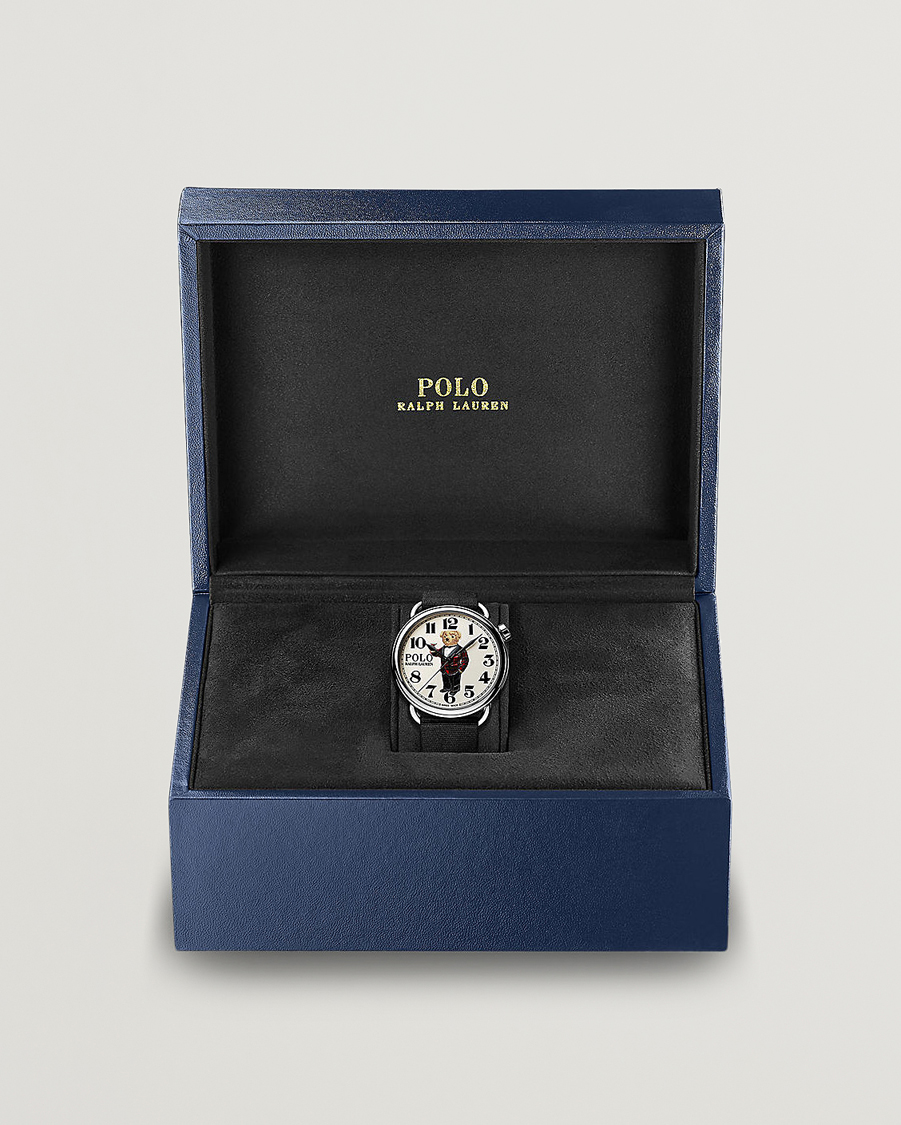 Herre | Læderrem | Polo Ralph Lauren | 42mm Automatic Tartan White Dial