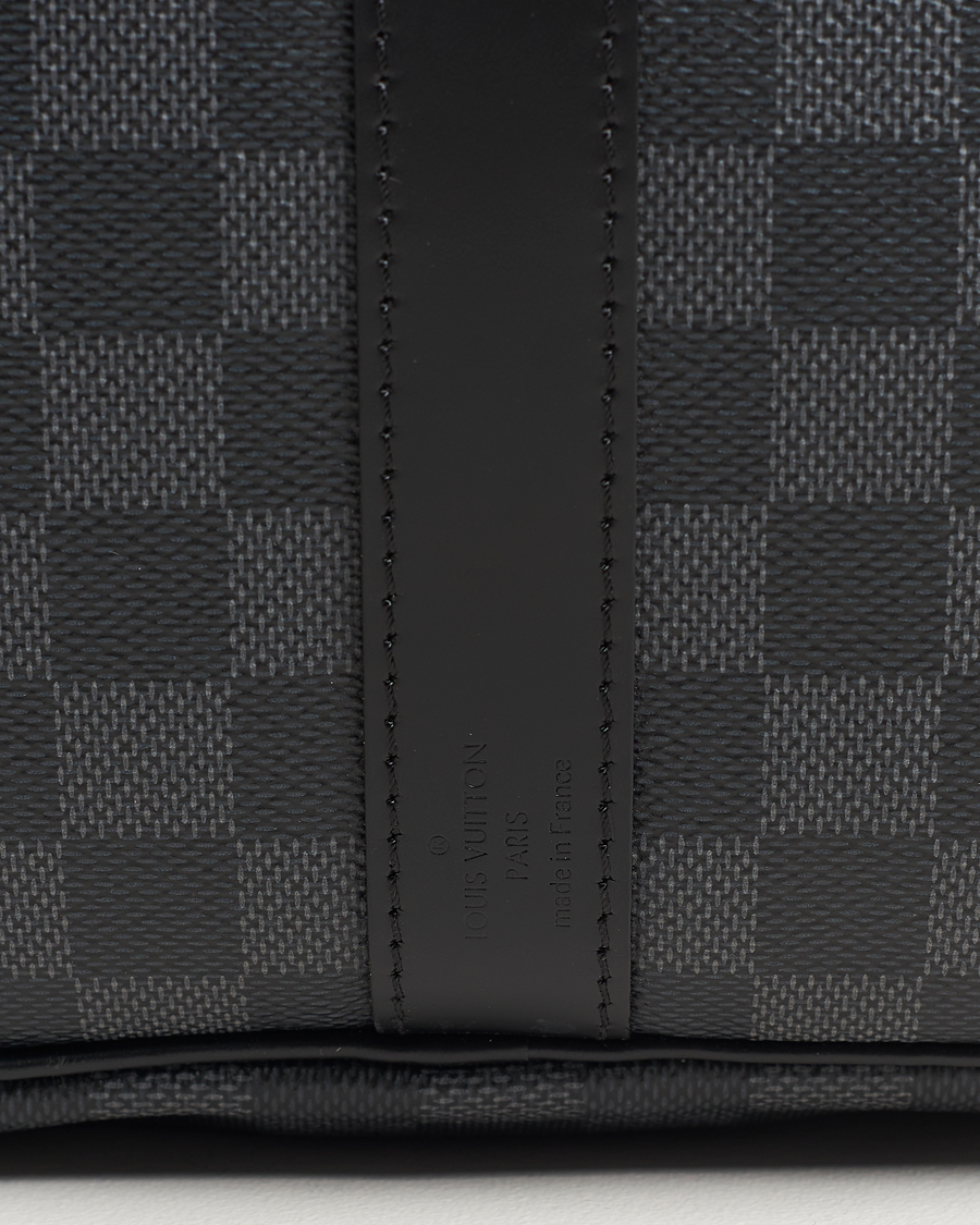 Herre | Louis Vuitton Pre-Owned Keepall Bandoulière 55 Damier Graphite | Louis Vuitton Pre-Owned | Keepall Bandoulière 55 Damier Graphite