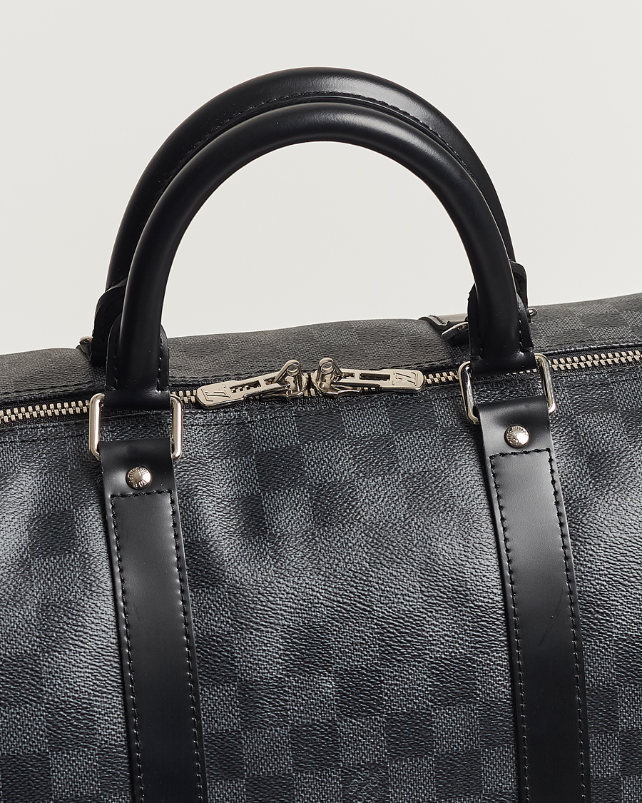 Herre | Louis Vuitton Pre-Owned Keepall Bandoulière 55 Damier Graphite | Louis Vuitton Pre-Owned | Keepall Bandoulière 55 Damier Graphite