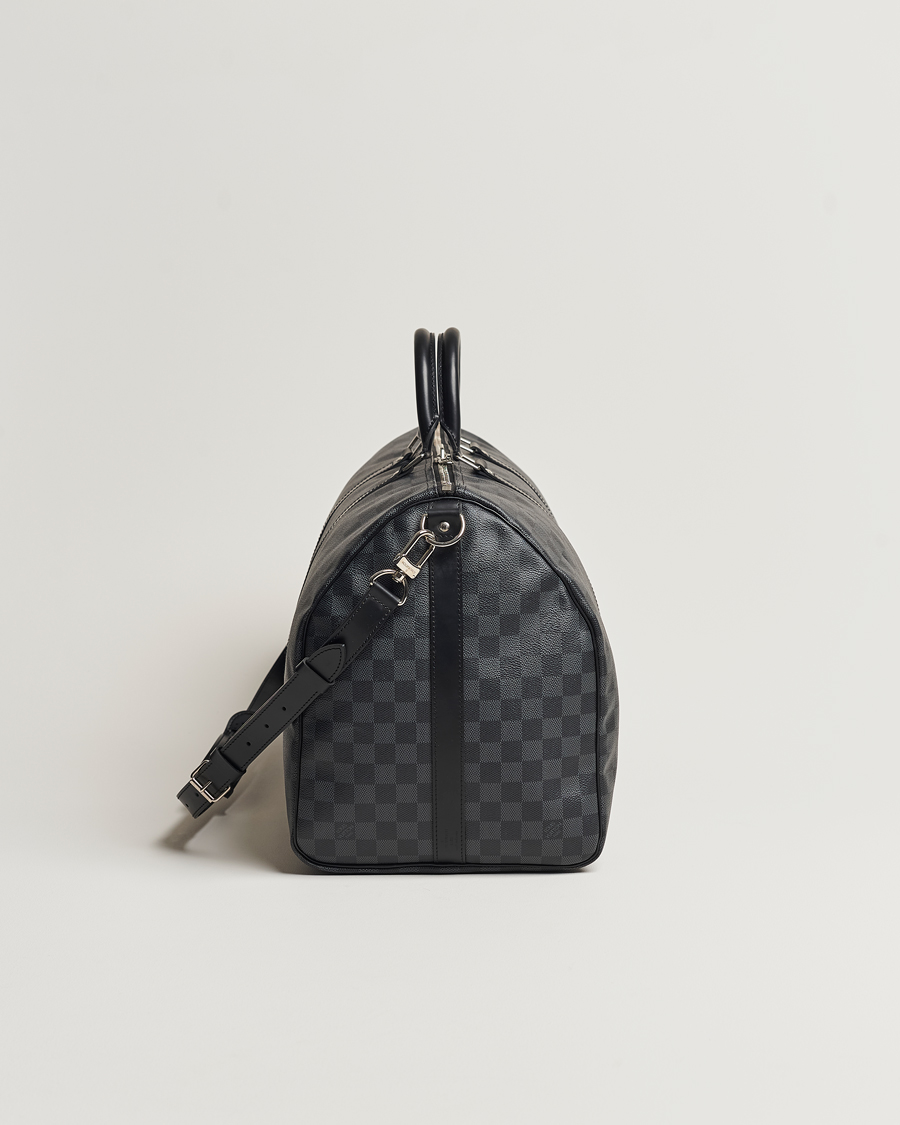 Herre | Louis Vuitton Pre-Owned Keepall Bandoulière 55 Damier Graphite | Louis Vuitton Pre-Owned | Keepall Bandoulière 55 Damier Graphite