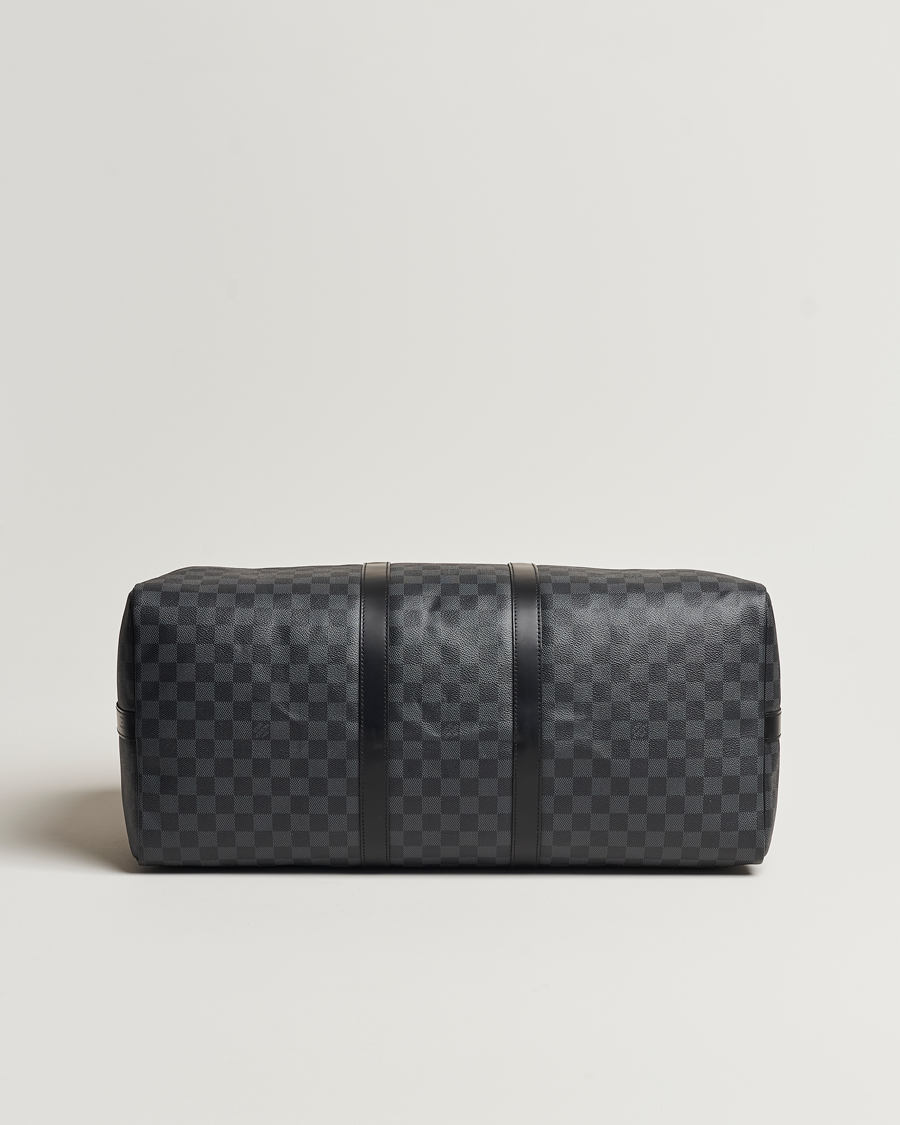 Herre | Louis Vuitton Pre-Owned Keepall Bandoulière 55 Damier Graphite | Louis Vuitton Pre-Owned | Keepall Bandoulière 55 Damier Graphite