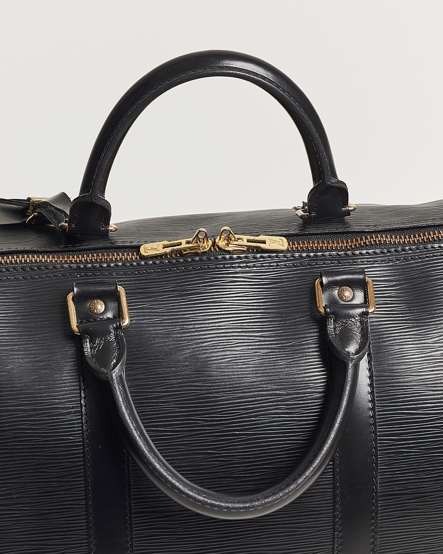 Herre | Louis Vuitton Pre-Owned Keepall 50 Epi Leather Travel Bag Black | Louis Vuitton Pre-Owned | Keepall 50 Epi Leather Travel Bag Black