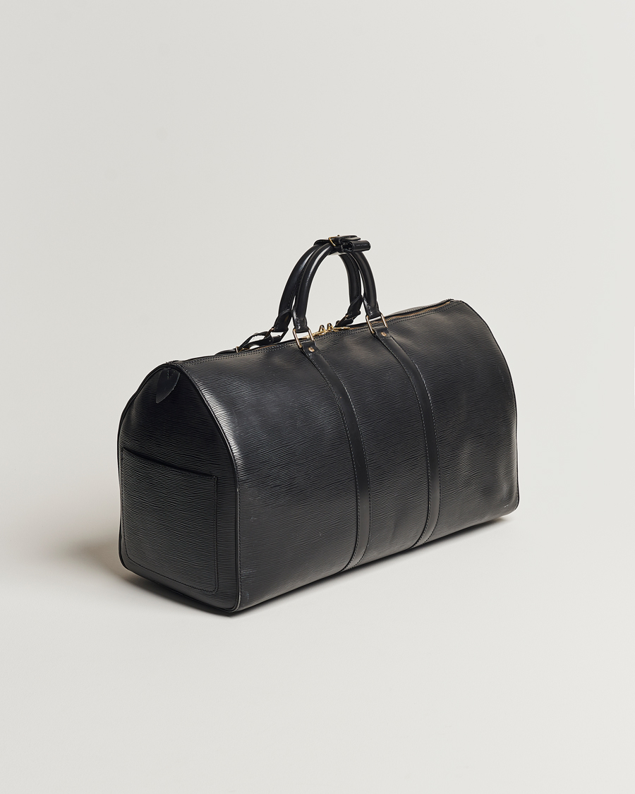 Herre | Louis Vuitton Pre-Owned Keepall 50 Epi Leather Travel Bag Black | Louis Vuitton Pre-Owned | Keepall 50 Epi Leather Travel Bag Black