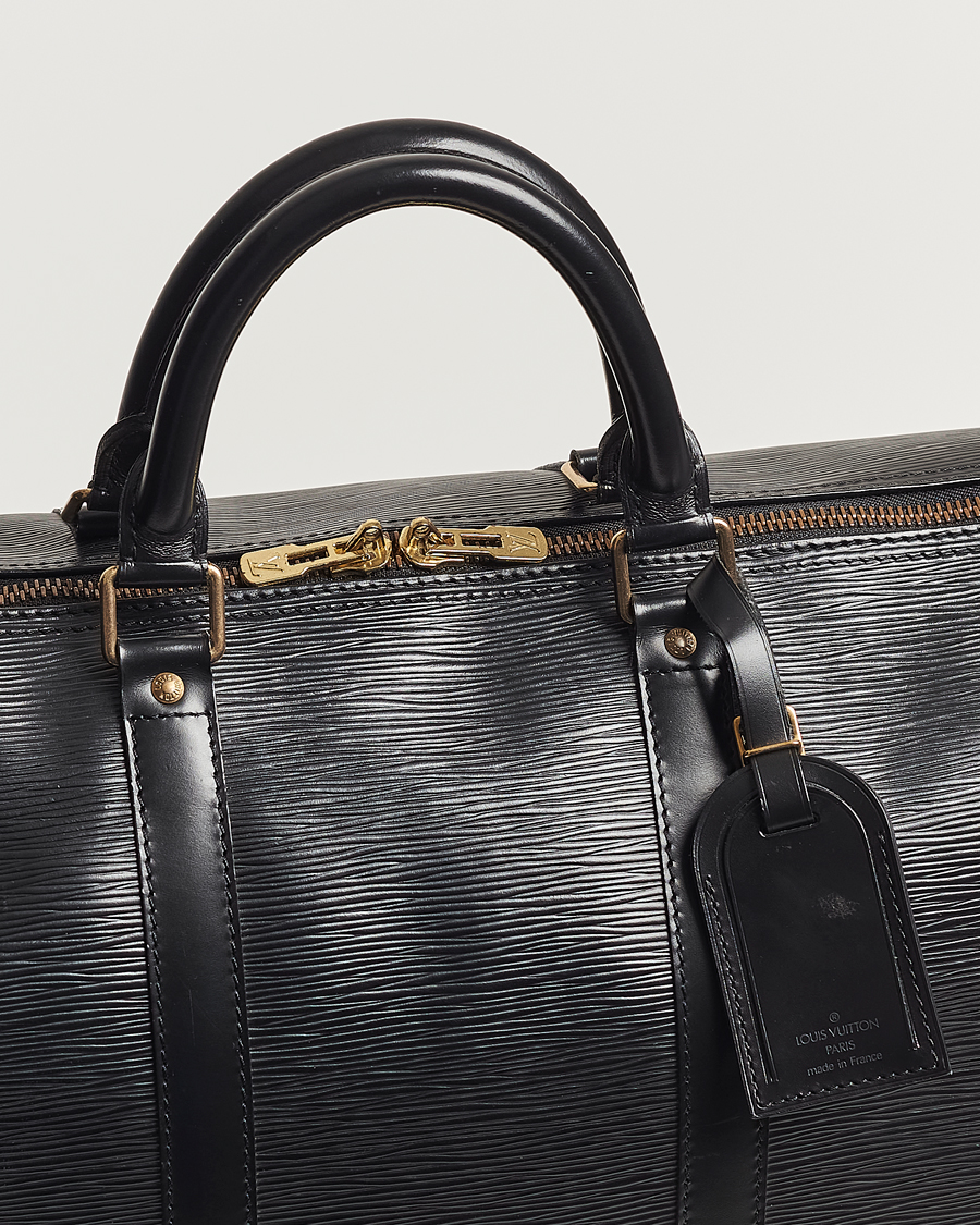 Herre | Louis Vuitton Pre-Owned Keepall 50 Epi Leather Travel Bag Black | Louis Vuitton Pre-Owned | Keepall 50 Epi Leather Travel Bag Black