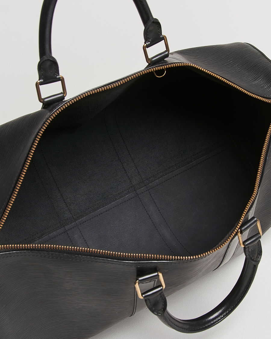 Herre | Louis Vuitton Pre-Owned Keepall 50 Epi Leather Travel Bag Black | Louis Vuitton Pre-Owned | Keepall 50 Epi Leather Travel Bag Black