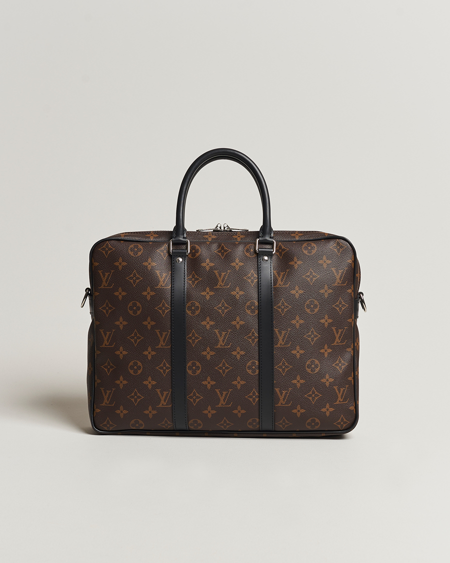 Herre |  | Louis Vuitton Pre-Owned | Porte-Documents Voyage Briefcase Monogram Macassar