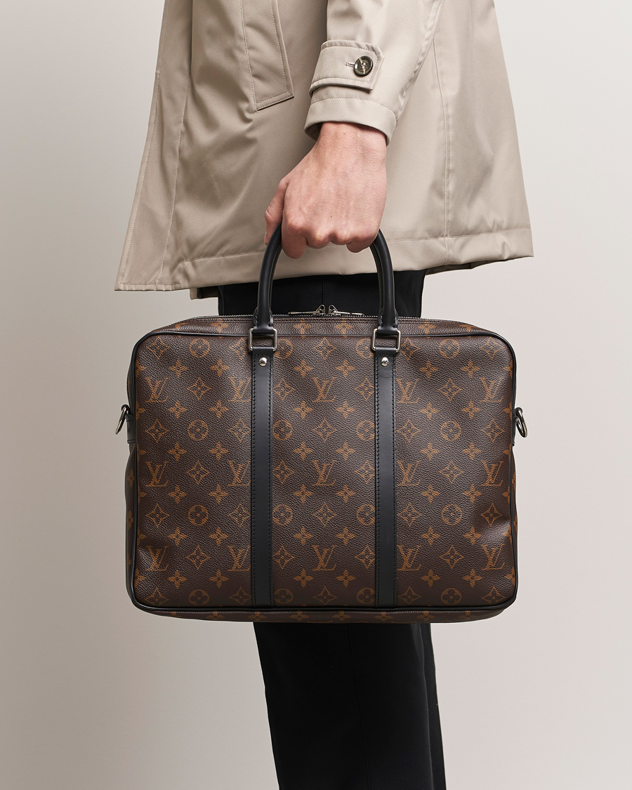 Herre | Tilbehør | Louis Vuitton Pre-Owned | Porte-Documents Voyage Briefcase Monogram Macassar