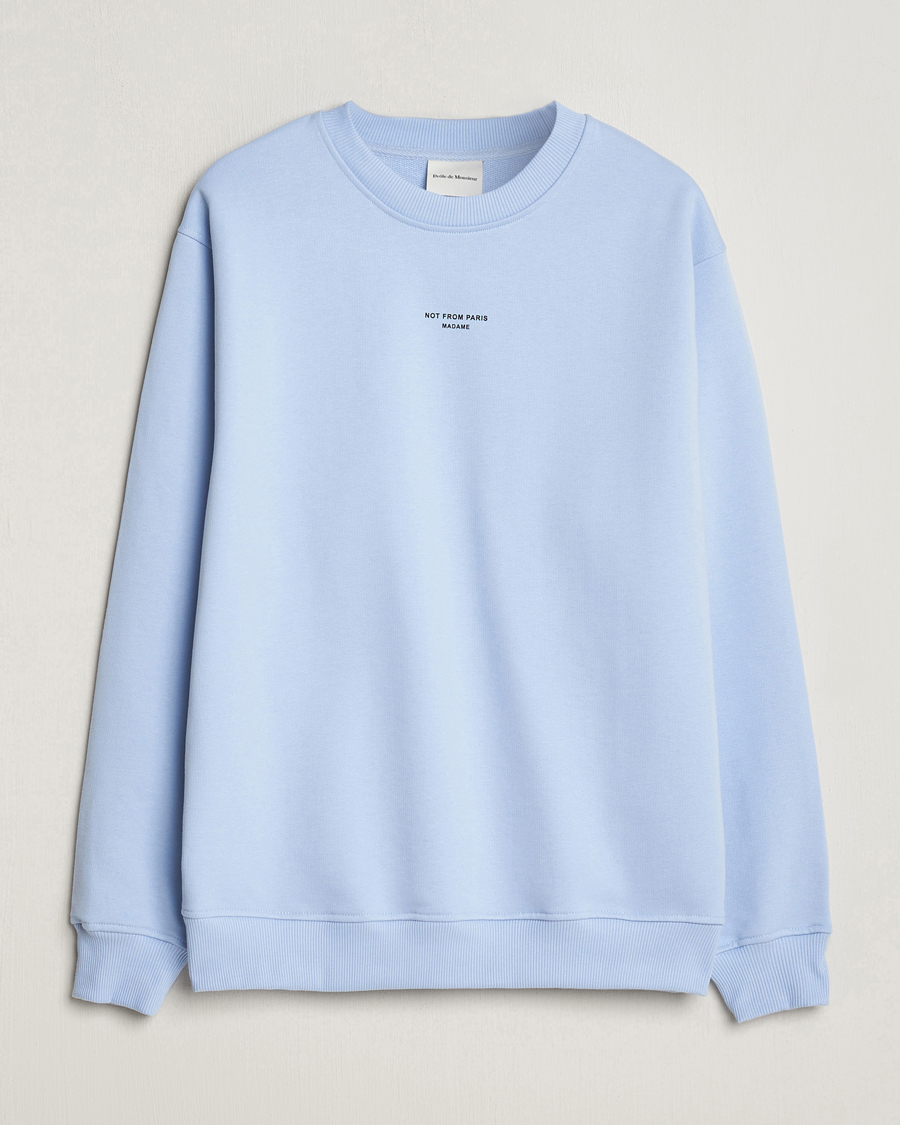 Herre | Trøjer | Drôle de Monsieur | Classic NFPM Sweatshirt Light Blue