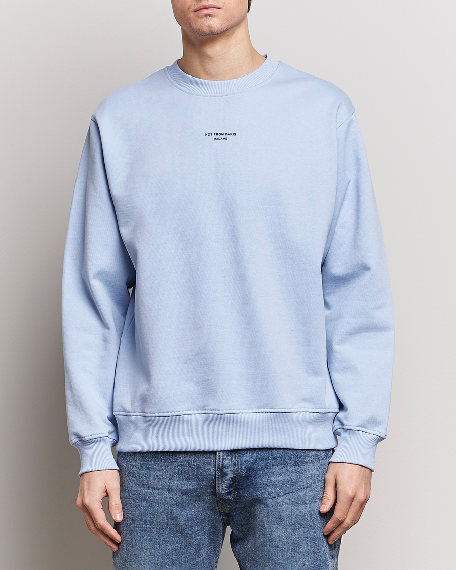 Herre | Tøj | Drôle de Monsieur | Classic NFPM Sweatshirt Light Blue