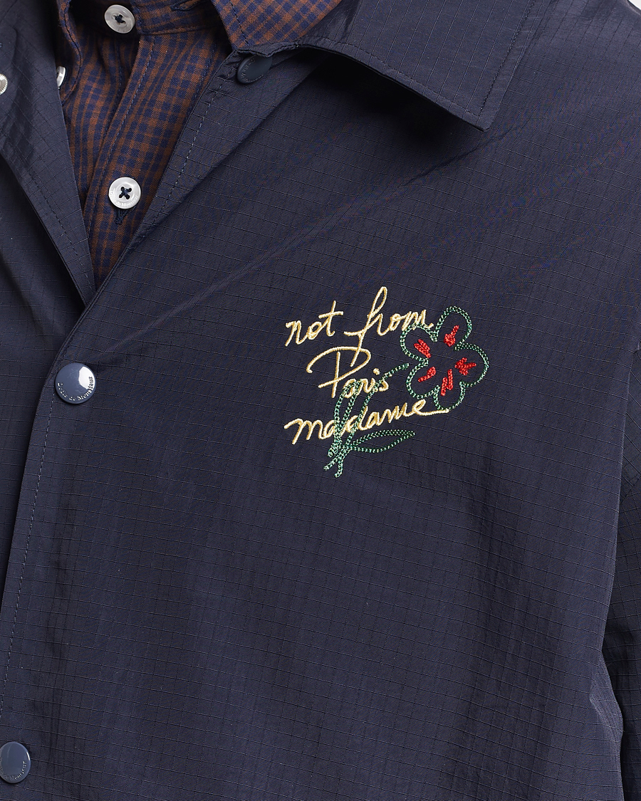 Herre | Jakker | Drôle de Monsieur | La Veste Slogan Jacket Navy
