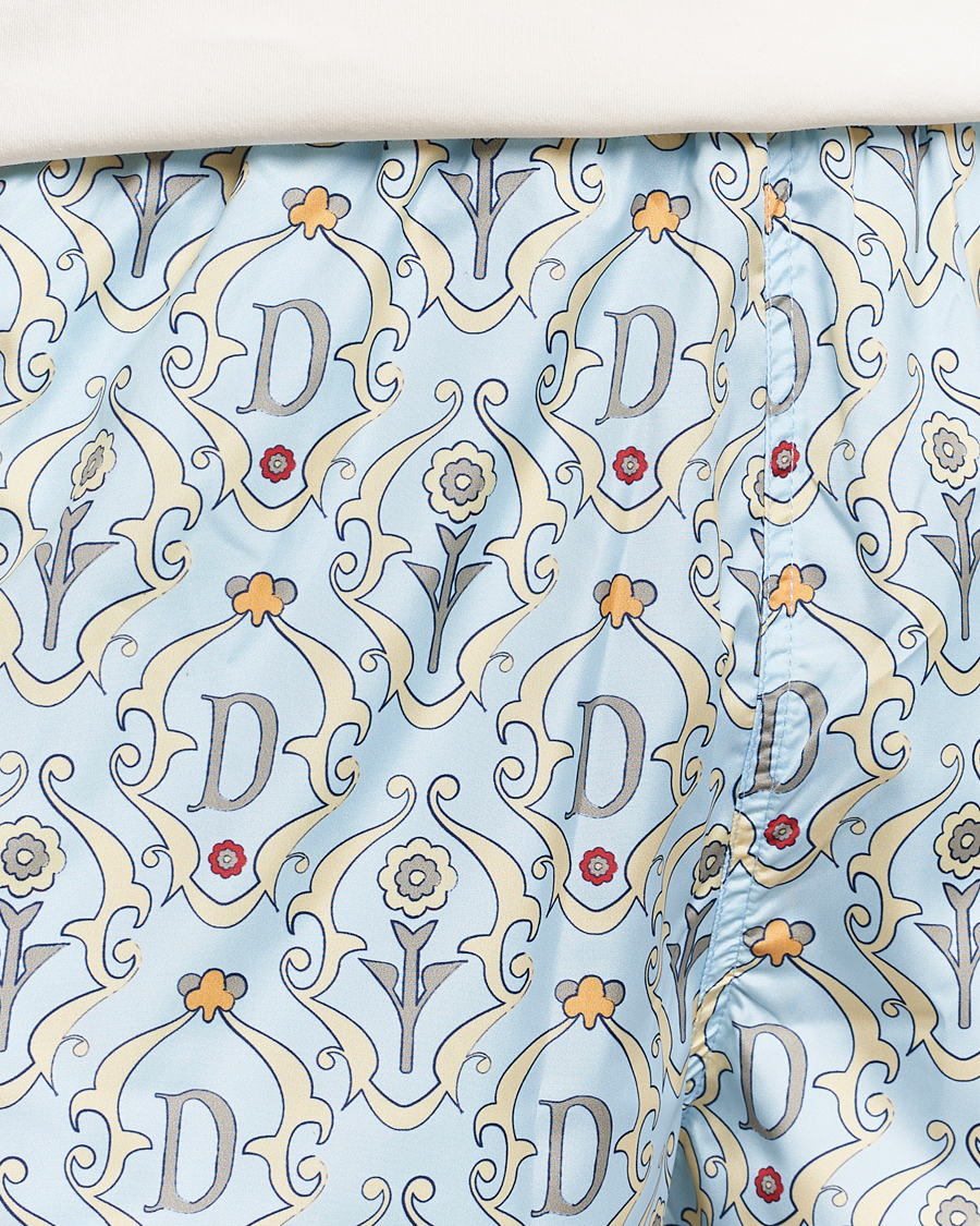 Herre | Badebukser | Drôle de Monsieur | Ornaments Swim Shorts Light Blue