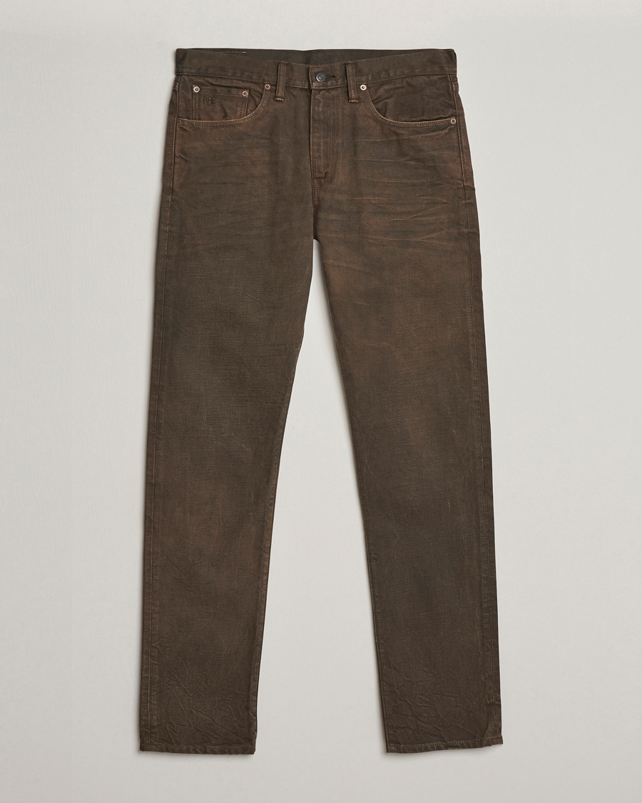 Herre | Jeans | RRL | Slim Fit 5-Pocket Denim Distressed Brown Wash