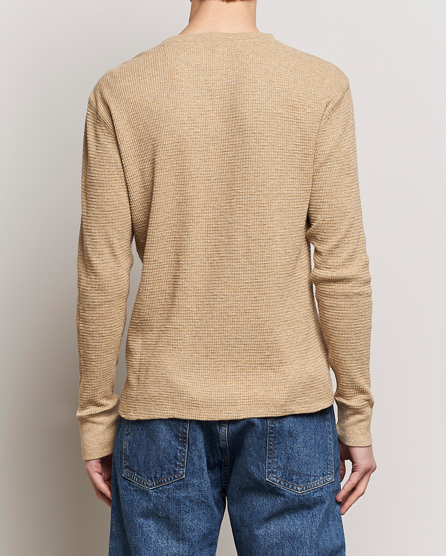 Herre | Trøjer | RRL | Long Sleeve Henley Tan Heather