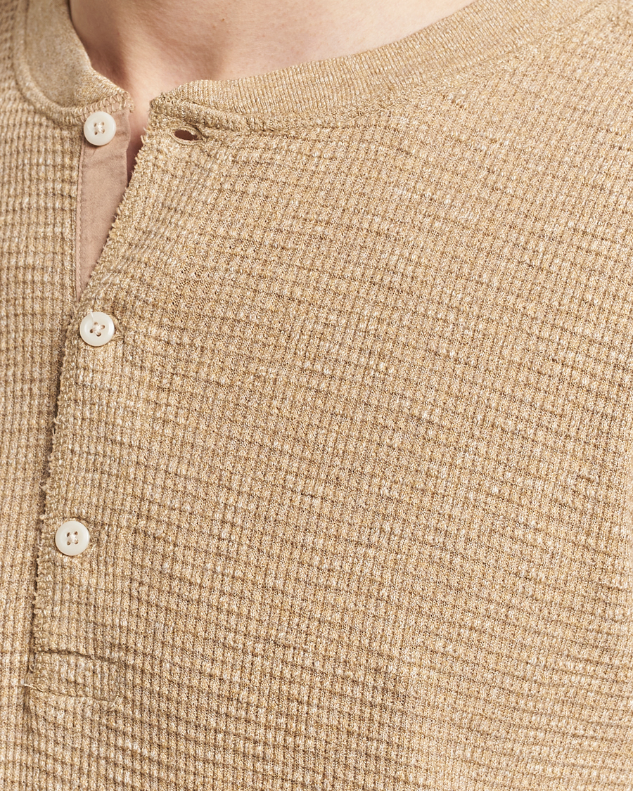 Herre | Trøjer | RRL | Long Sleeve Henley Tan Heather