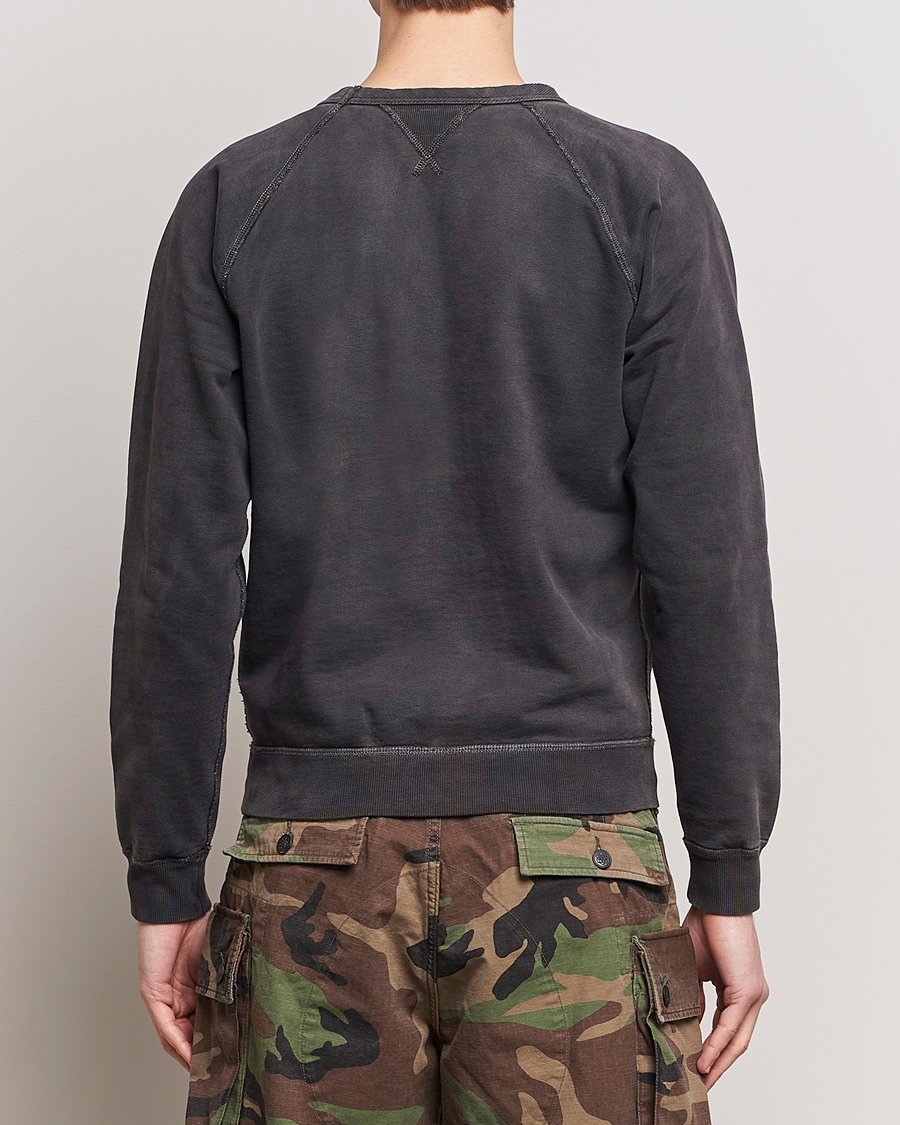 Herre | Trøjer | RRL | Raglan Sleeve Sweatshirt Black Indigo