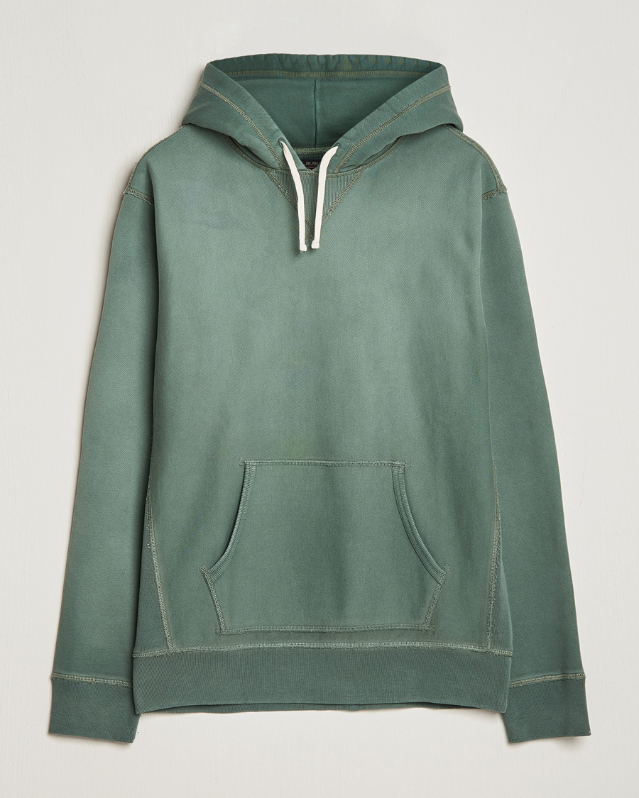 Herre | Trøjer | RRL | Hooded Sweatshirt Collegiate Green