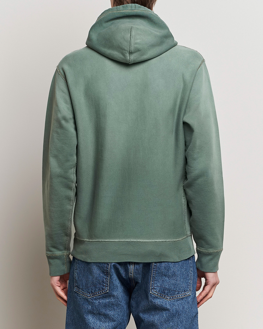 Herre | Trøjer | RRL | Hooded Sweatshirt Collegiate Green