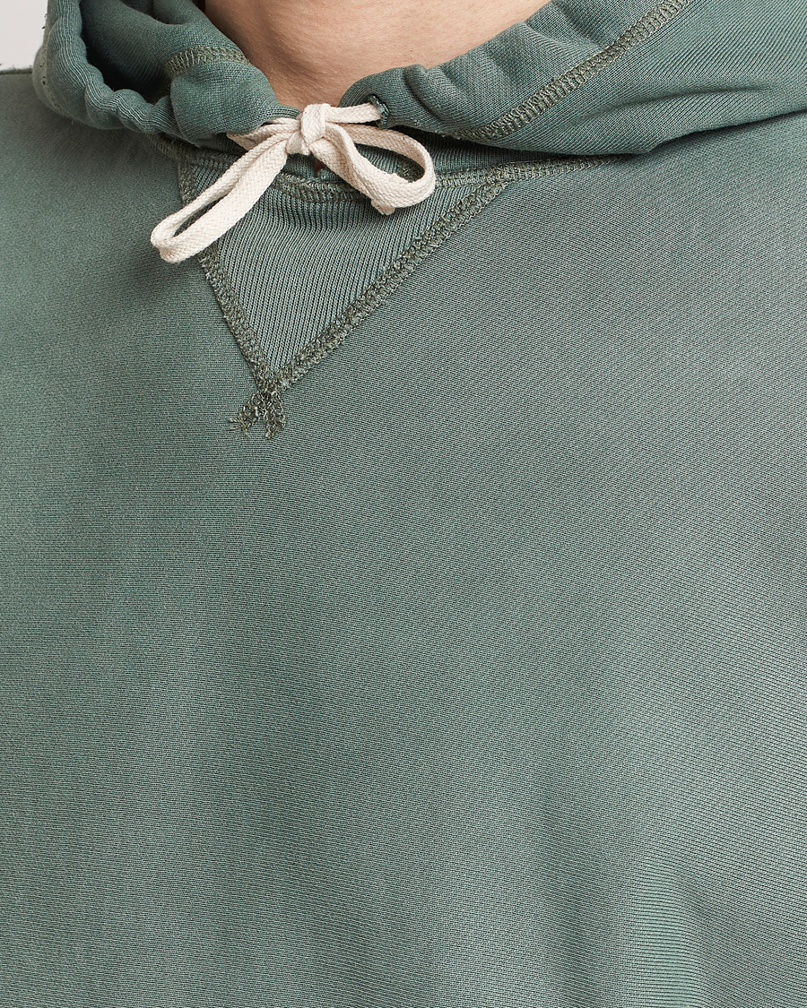 Herre | Trøjer | RRL | Hooded Sweatshirt Collegiate Green