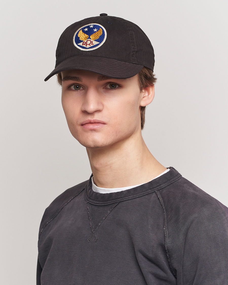 Herre | Hatte & kasketter | RRL | Garment Dyed Ball Cap Black