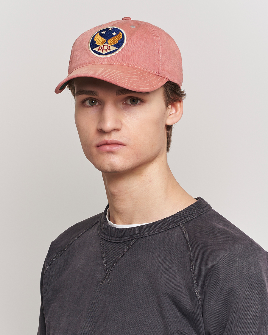 Herre | RRL | RRL | Garment Dyed Ball Cap Faded Red