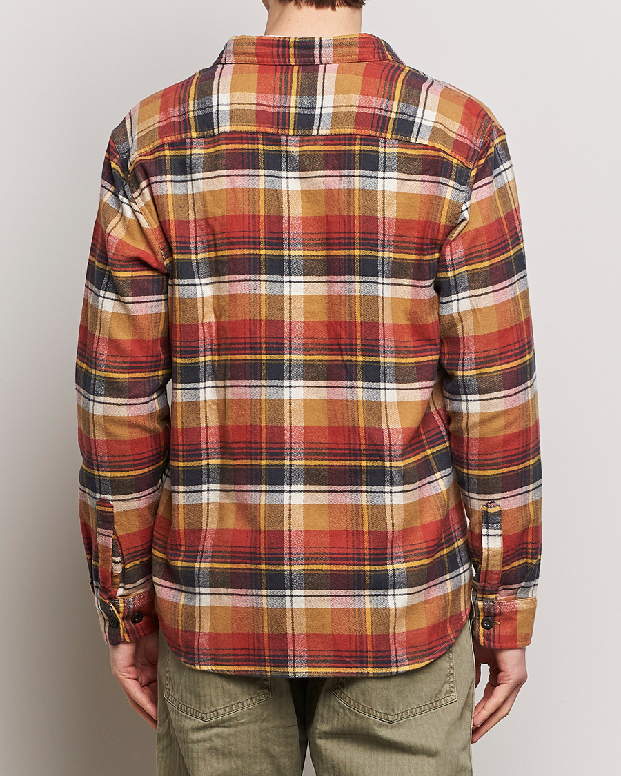 Herre | Skjorter | Pendleton | Burnside Flannel Shirt Tan/Red Plaid