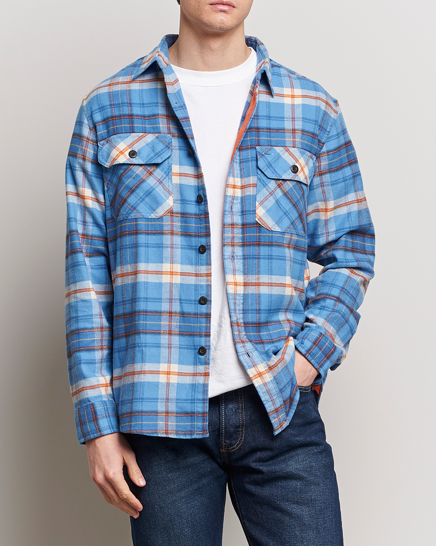 Men |  | Pendleton | Burnside Flannel Shirt Blue/Red Plaid