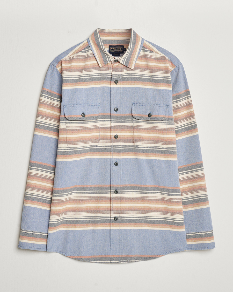 Herre |  | Pendleton | Beach Shack Shirt Indigo Stripe
