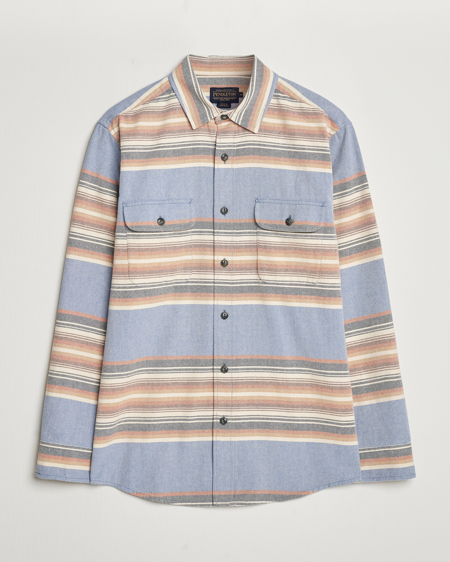 Herre | Skjorter | Pendleton | Beach Shack Shirt Indigo Stripe