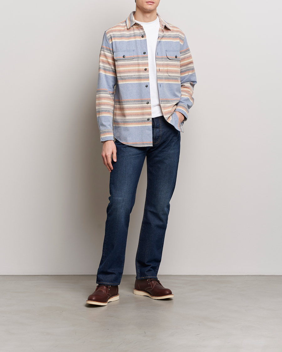 Herre | Skjorter | Pendleton | Beach Shack Shirt Indigo Stripe