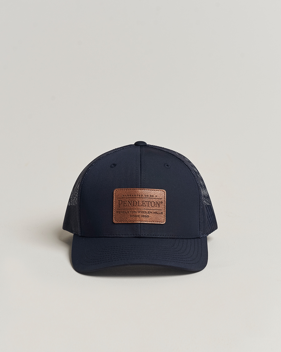 Herre |  | Pendleton | Burnished Patch Trucker Cap Navy